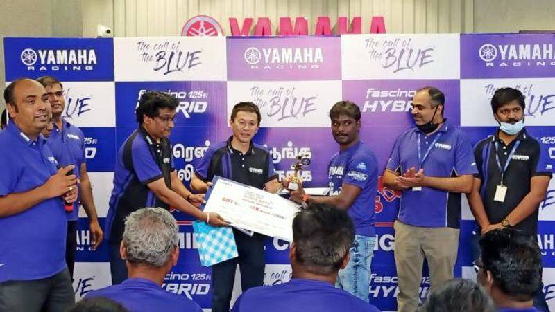 Yamaha Hybrid scooters attain 103.2 KM Mileage in Challenge Activity at Chengalpattu