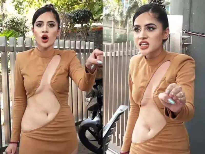 Urfi javed latest plastic cover dress goes viral