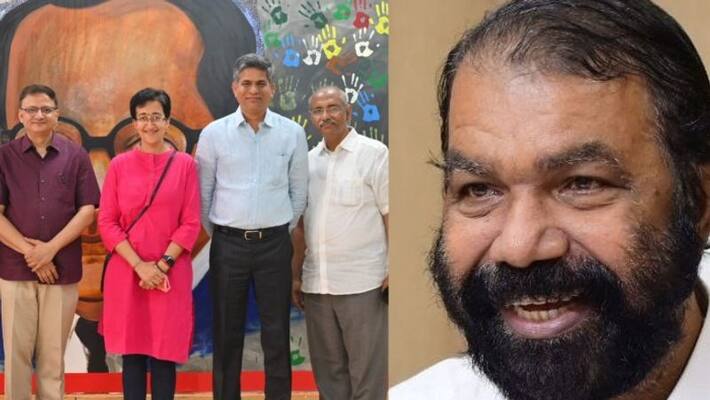 kerala-education-minister-v-sivankutty-slams-aap-mla-atishi-on-delhi-model kerala-education-minister-v-sivankutty-slams-aap-mla-atishi-on-delhi-model