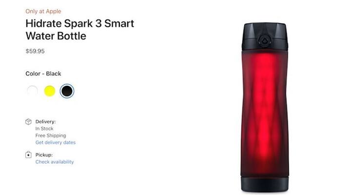 Apple now selling smart water bottles with health integration for Rs 5000 gcw Apple now selling smart water bottles with health integration for Rs 5000 gcw