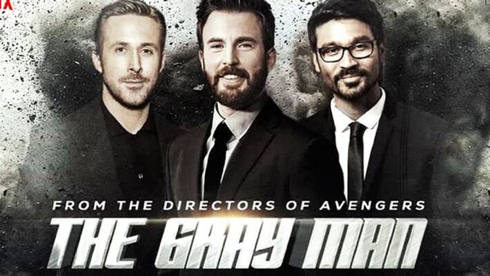 The Gray Man movie release date announced with dhanush fiercy first look poster The Gray Man movie release date announced with dhanush fiercy first look poster
