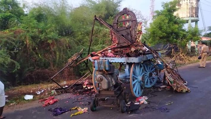 11 people including 2 children died due to electric shock during procession at temple in Tamil Nadu, Thanjavur kpa 11 people including 2 children died due to electric shock during procession at temple in Tamil Nadu, Thanjavur kpa