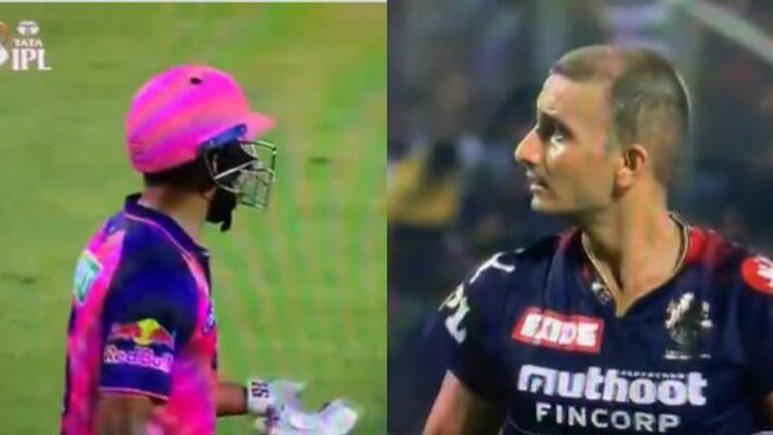IPL 2022 Watch Riyan Parag vs Harshal Patel heated argument in RCB vs RR Match IPL 2022 Watch Riyan Parag vs Harshal Patel heated argument in RCB vs RR Match