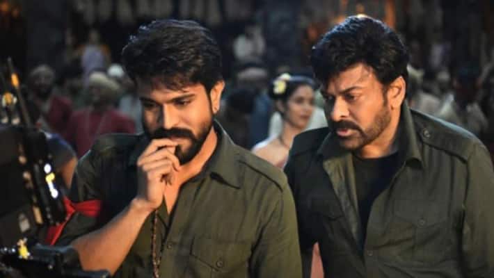 An Acharya moment for Chiranjeevi and Ram Charan photos An Acharya moment for Chiranjeevi and Ram Charan photos
