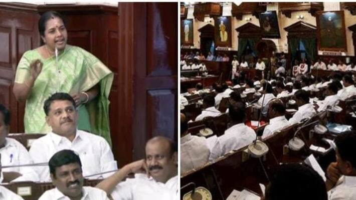 Legislators objected to the remarks made by BJP member Vanathi Srinivasan in the Tamil Nadu Assembly Legislators objected to the remarks made by BJP member Vanathi Srinivasan in the Tamil Nadu Assembly