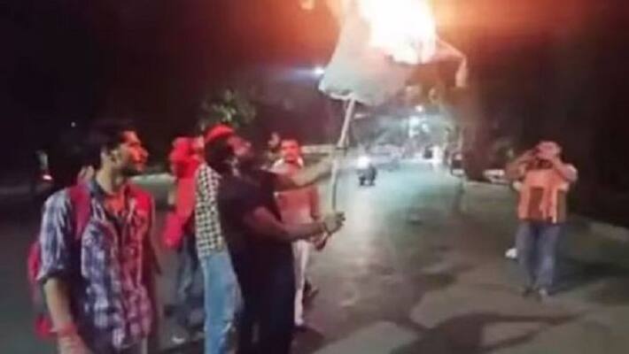 iftar party in bhu students protest outside residence of vc iftar party in bhu students protest outside residence of vc