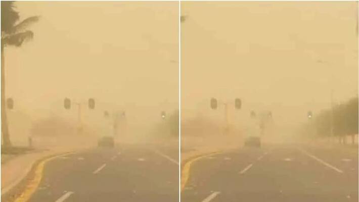 unexpected dust storm blows in Yanbu unexpected dust storm blows in Yanbu