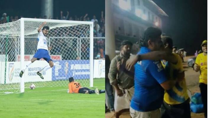 Santosh Trophy 2022 Watch football fans congratulate Kerala Football Team coach Bino George after semi final victory over Karnataka Santosh Trophy 2022 Watch football fans congratulate Kerala Football Team coach Bino George after semi final victory over Karnataka