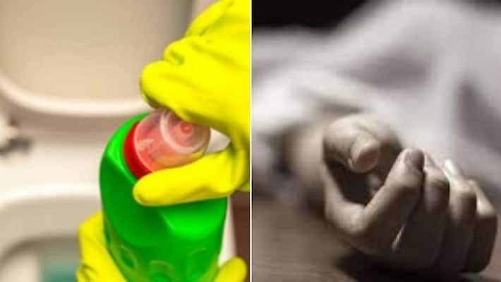 Telangana man forces pregnant wife to drink toilet cleaner flees after she dies Telangana man forces pregnant wife to drink toilet cleaner flees after she dies
