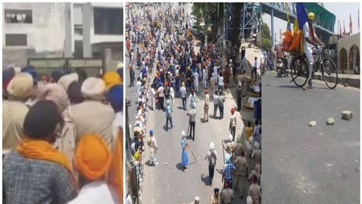 Police Fire In The Air As 2 Groups Clash In Punjab Patiala Police Fire In The Air As 2 Groups Clash In Punjab Patiala