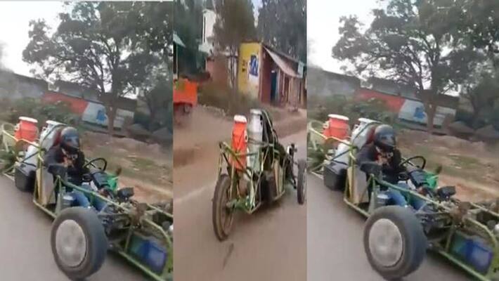 Formula racing car made from junk Anand Mahindra was shocked to see the speed milkman rps Formula racing car made from junk Anand Mahindra was shocked to see the speed milkman rps