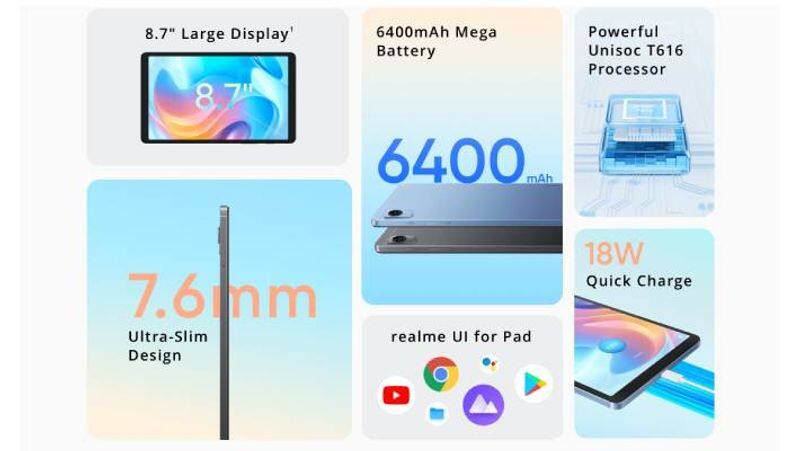 realme Pad Mini with 4G LTE option, 6400mAh battery launched in India