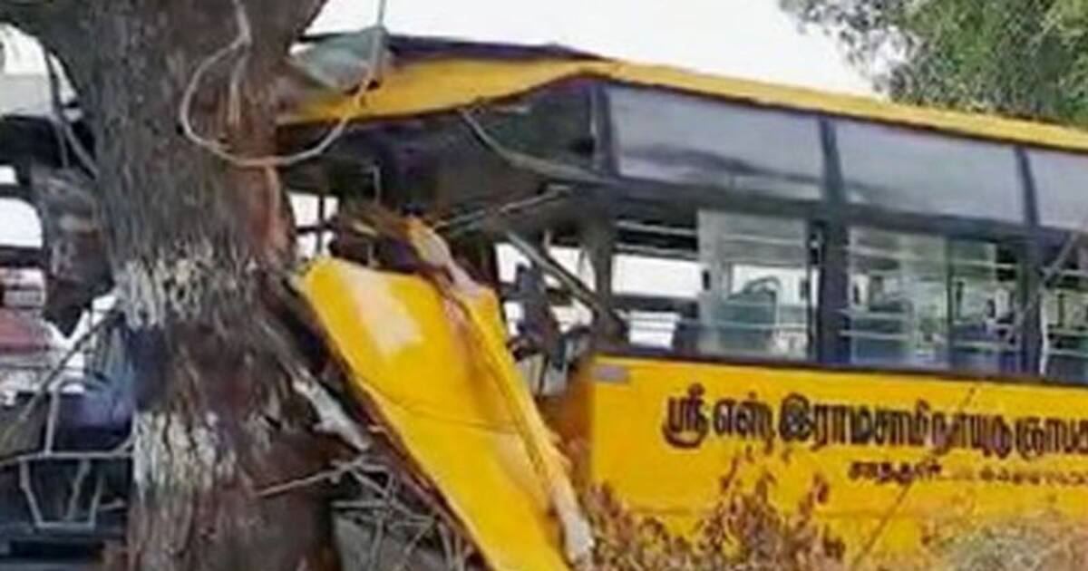 மரத்தில் பயங்கரமாக மோதிய கல்லூரி பேருந்து.. அலறி துடித்த மாணவிகளின் நிலை என்ன?