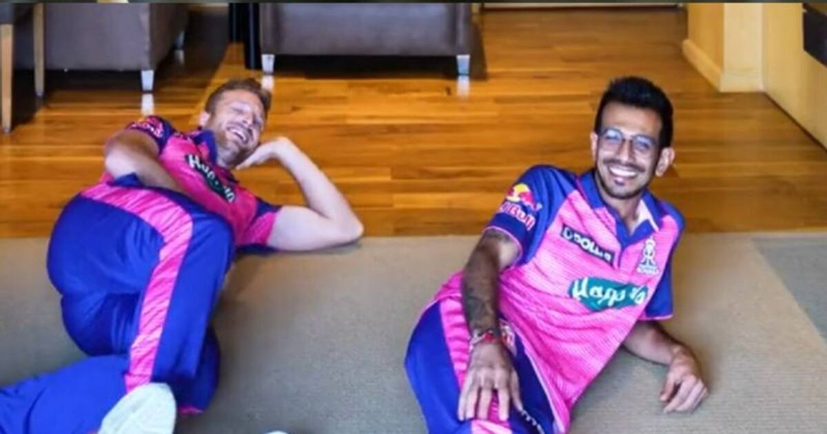 IPL2022 :RR VS PBKS: நடனத்திலும் கலக்கல்: ட்ரண்டாகும் பட்லருடன் சேர்ந்து டான்ஸ் ஆடி ரசிக்கவைத்த சஹல் வீடியோ