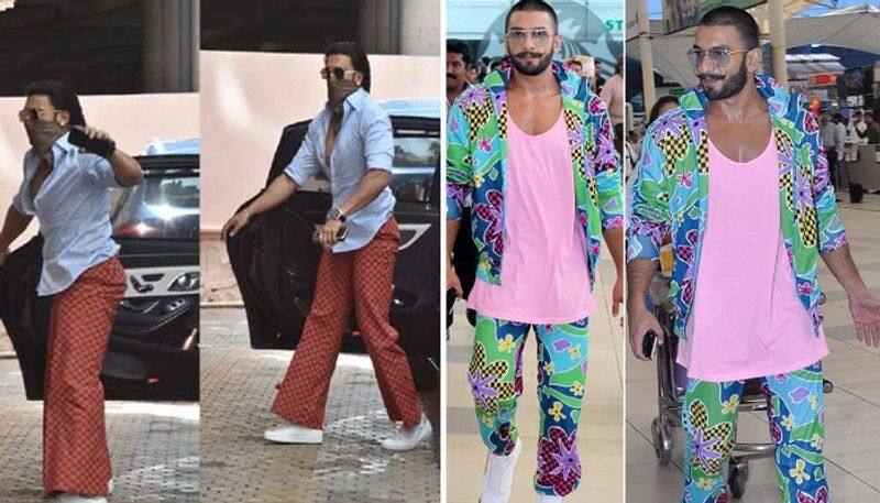 ranveer singh shares photos of him wearing trendy floral outfit