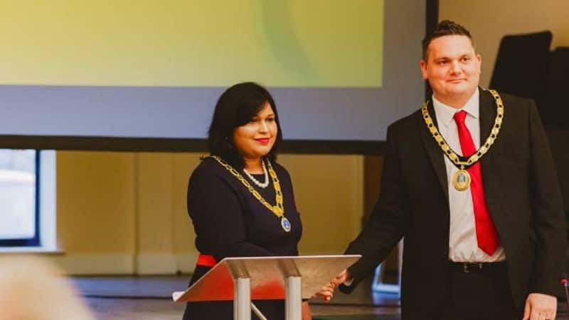 chennai origin monica devandran elected as deputy mayor of amsbury town council UK