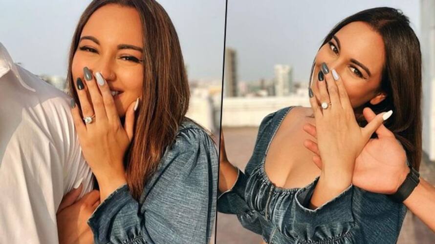 Pictures Sonakshi Sinha Flaunts A Big Diamond Ring Is She Engaged