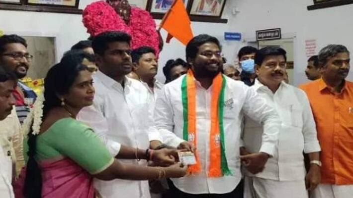 Surya Siva announced his resignation from the Bharatiya Janata Party Surya Siva announced his resignation from the Bharatiya Janata Party