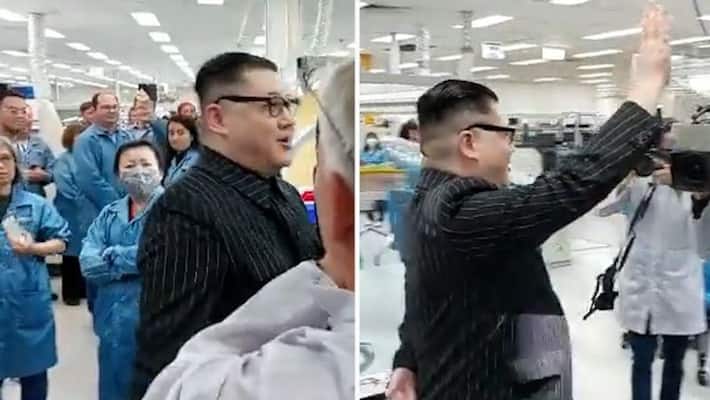 Watch Kim Jong Un lookalike crashes Australia PM Scott Morrison s event gcw Watch Kim Jong Un lookalike crashes Australia PM Scott Morrison s event gcw