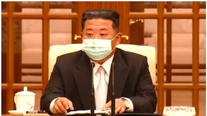 north korea supreme leader wears first time face mask as covid outbreak in the country north korea supreme leader wears first time face mask as covid outbreak in the country