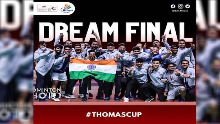 Indian Badminton Team creates history by reaching Thomas Cup Final after a thrilling win against Denmark BSM Indian Badminton Team creates history by reaching Thomas Cup Final after a thrilling win against Denmark BSM