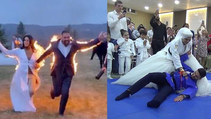 shocking and interesting video of marriage,Story of judo player bride and groom, marriage between stunts kpa shocking and interesting video of marriage,Story of judo player bride and groom, marriage between stunts kpa