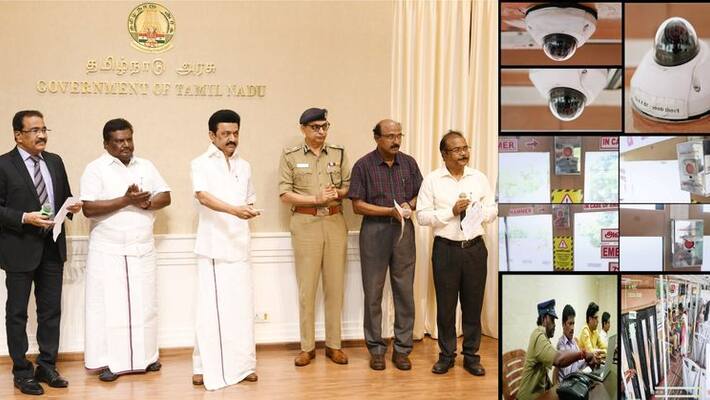 CM MK Stalin launches surveillance cameras panic buttons in government-buses CM MK Stalin launches surveillance cameras panic buttons in government-buses