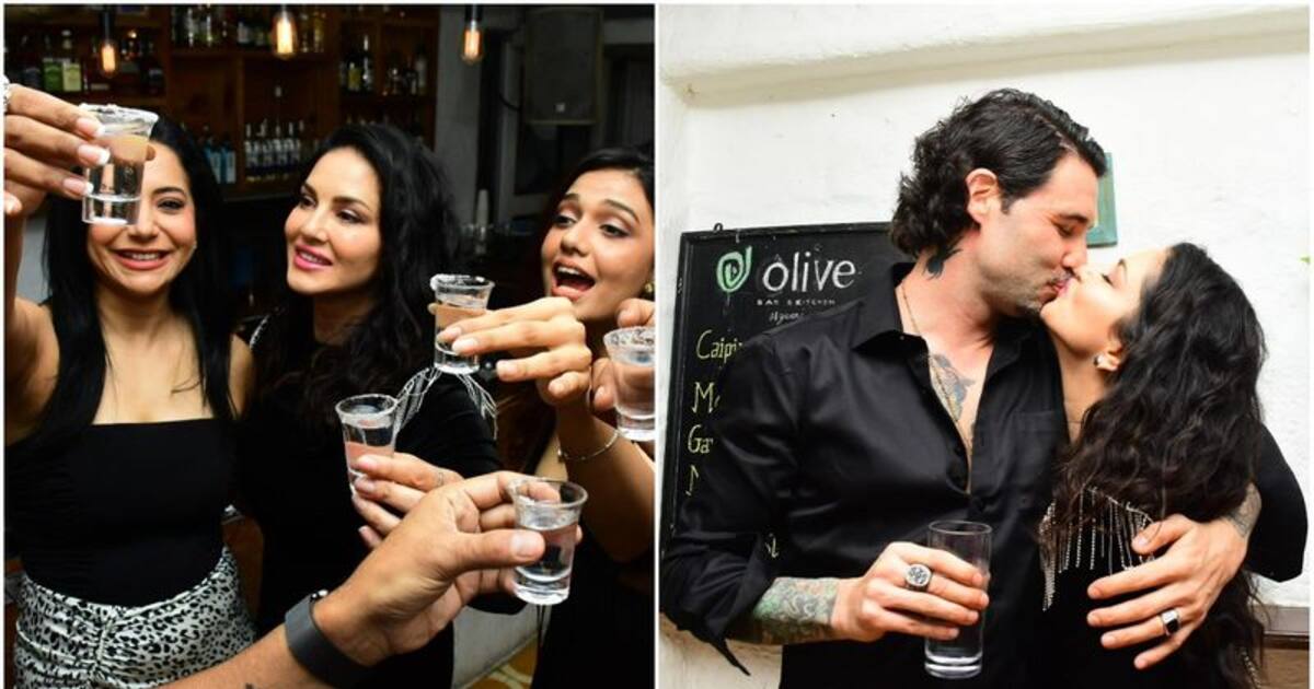 லிப் லாக்..சரக்கு பார்ட்டி. சன்னி லியோனின் பிறந்தநாள் கொண்டாட்டம்..