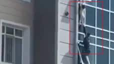 Caught On Camera Man Risks Life To Save Toddler Hanging From Eighth Floor Window