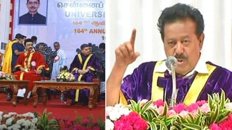 Minister ponmudy controversial speech at mgr 164th Graduation Ceremony of the University at Chennai