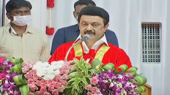 Chief Minister's speech at Madras University graduation ceremony