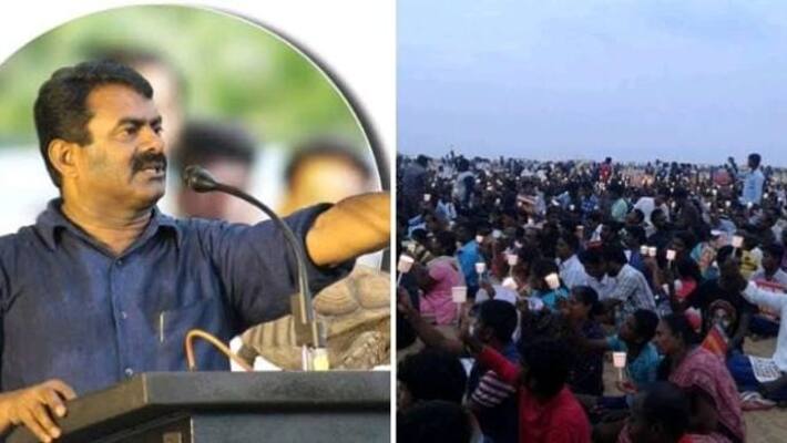 Seeman has condemned the Tamil Nadu government for denying permission for a memorial service at the Chennai Marina Beach Seeman has condemned the Tamil Nadu government for denying permission for a memorial service at the Chennai Marina Beach
