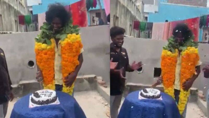 Cutting a cake with knife... rowdy arrest in chennai