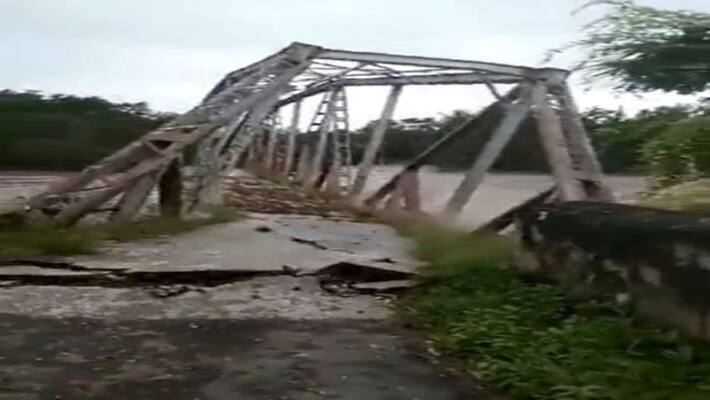 assam flood and landslide bridge collapse in few seconds see viral video apa assam flood and landslide bridge collapse in few seconds see viral video apa