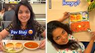 realistic painting of pav bhaji by young lady artist