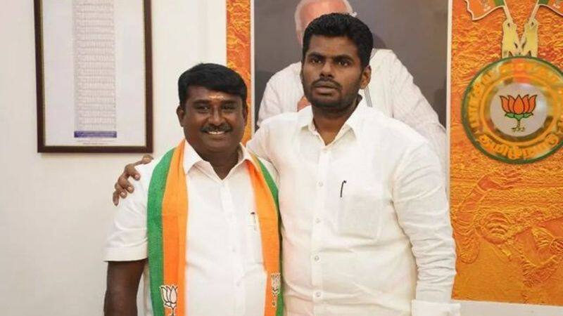 The BJP leader joined in the presence of Tamil Nadu BJP leader Annamalai 
