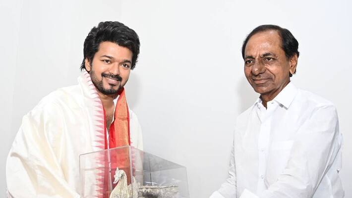 actor vijay meets telangana cm chandrasekar rao actor vijay meets telangana cm chandrasekar rao