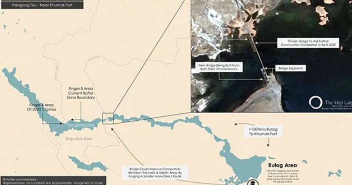 பாங்காங் ஏரியில் சீனாவின் இரண்டாவது பாலம்.. செயற்கைக் கோள் புகைப்படங்களில் வெளியான பகீர் தகவல்..!