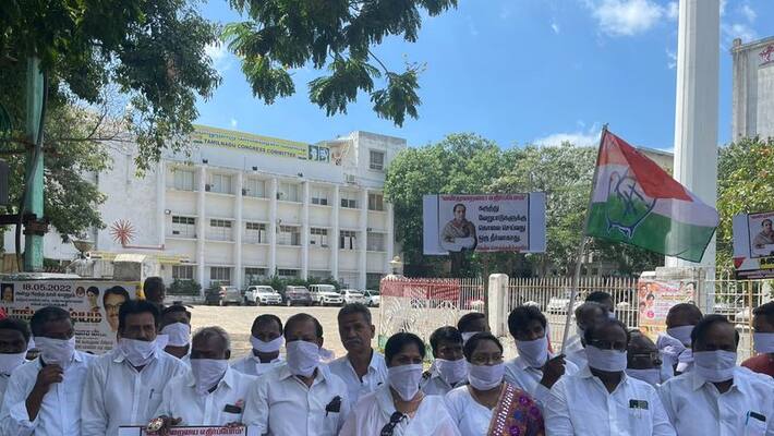 The Congress district chief has resigned condemning the DMK for celebrating Perarivalan's release The Congress district chief has resigned condemning the DMK for celebrating Perarivalan's release