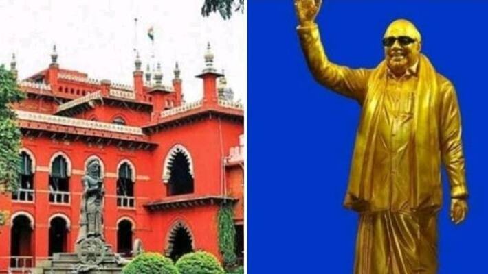 The High Court has banned the erection of a statue of former Chief Minister Karunanidhi in Thiruvannamalai The High Court has banned the erection of a statue of former Chief Minister Karunanidhi in Thiruvannamalai