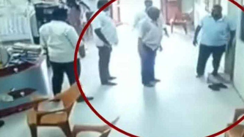 srivilliputhur temple officer kicking employee...viral video
