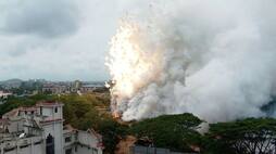 thrissur pooram fireworks took place in thekkinkkadu ground