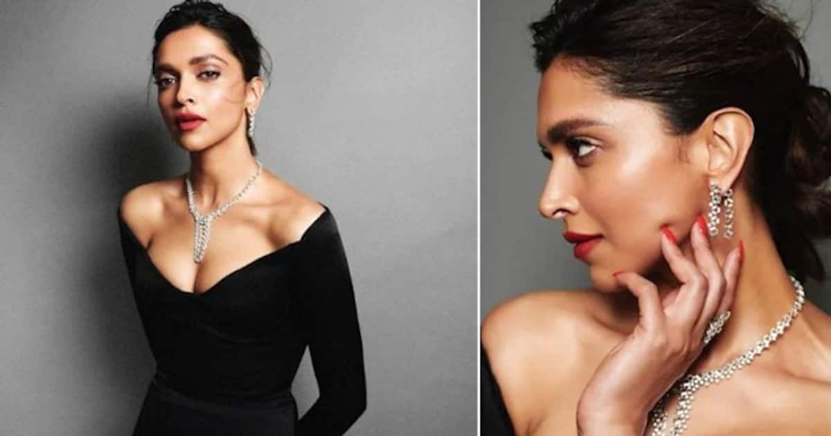 Deepika Padukone looked stunning in bodycon black gown (Pictures)