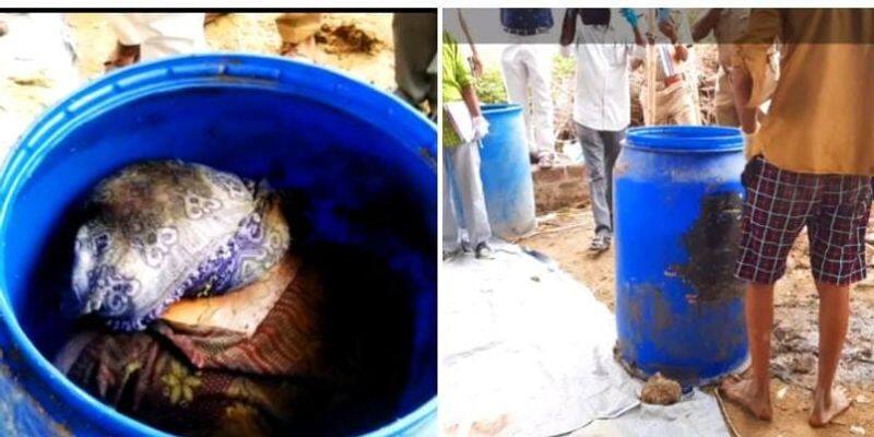 The incident in which the father was killed and buried in a plastic drum has caused a stir in Chennai