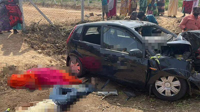 ariyalur near Car Accident... 4 members of the same family were killed 