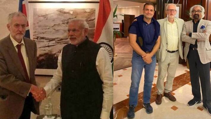 Who is anti-India? Congress vs BJP over photo-op with UK leader Jeremy Corbyn Who is anti-India? Congress vs BJP over photo-op with UK leader Jeremy Corbyn