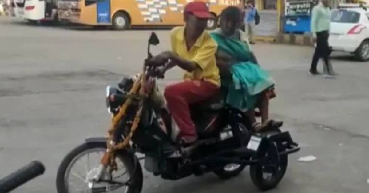 மனைவிக்காக ரூ. 90 ஆயிரம் விலையில் மொபெட் வாங்கிய பிச்சைக்காரர்...!