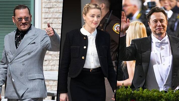 2022 New Elon Musk Amber Heard johnny depp drawing in trial
