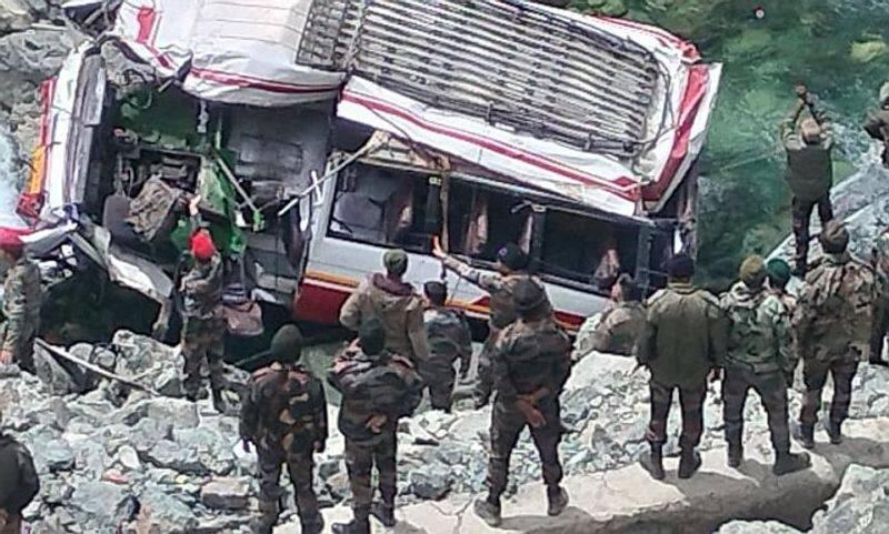 Bus carrying 26 army personnel falls into Shyok river in Ladakh