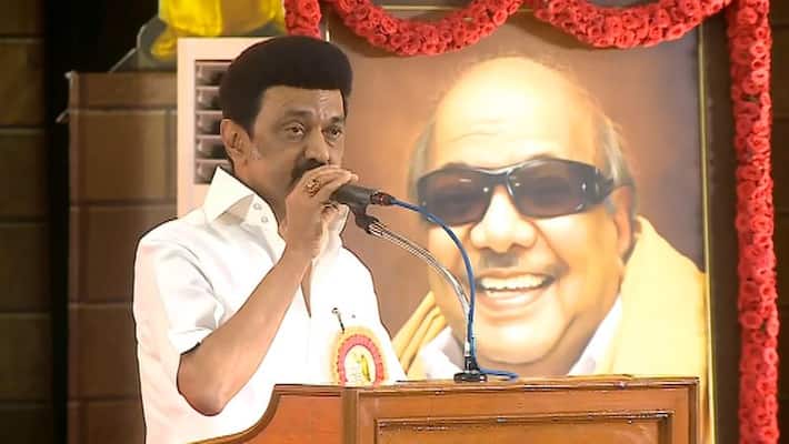 CM Stalin Speech in Karunanidhi statue Inaugurate function CM Stalin Speech in Karunanidhi statue Inaugurate function